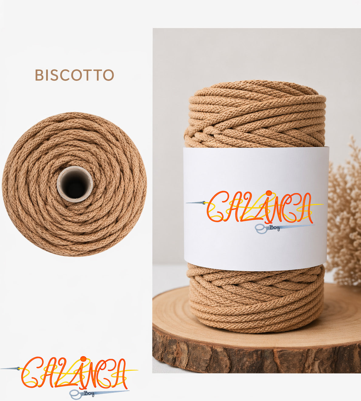 Corda di cotone per cucire a macchina, Standard 6mm 50mt