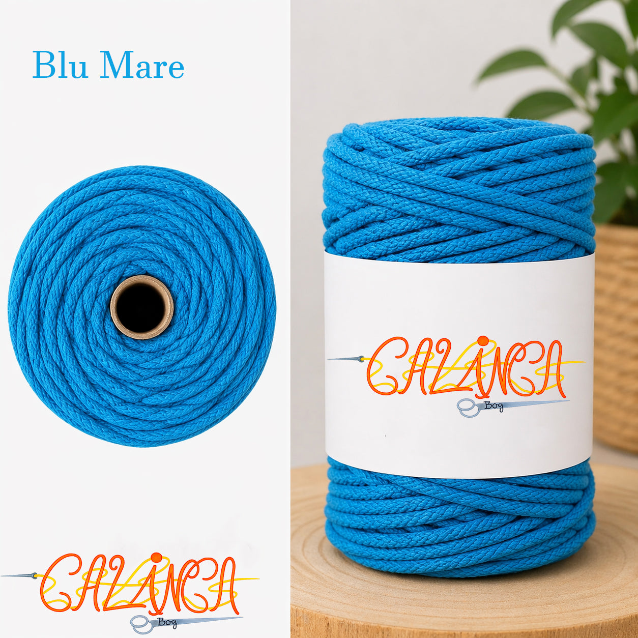 Corda di cotone per cucire a macchina, Standard 6mm 50mt