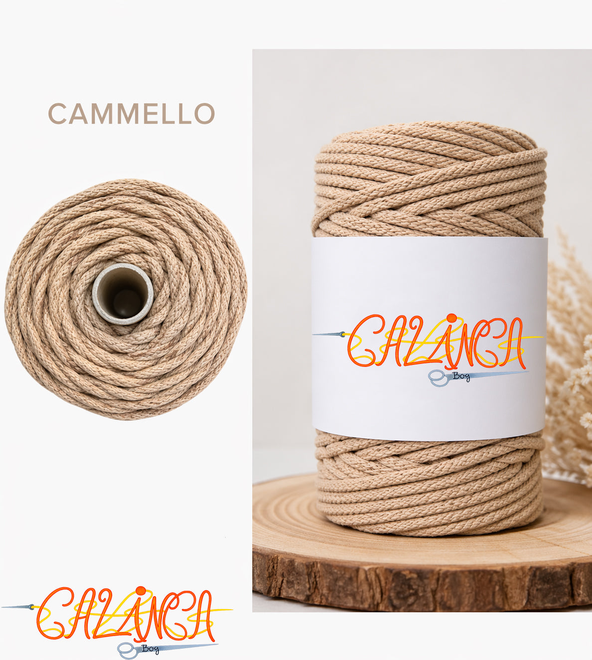 Corda di cotone per cucire a macchina, Standard 6mm 50mt