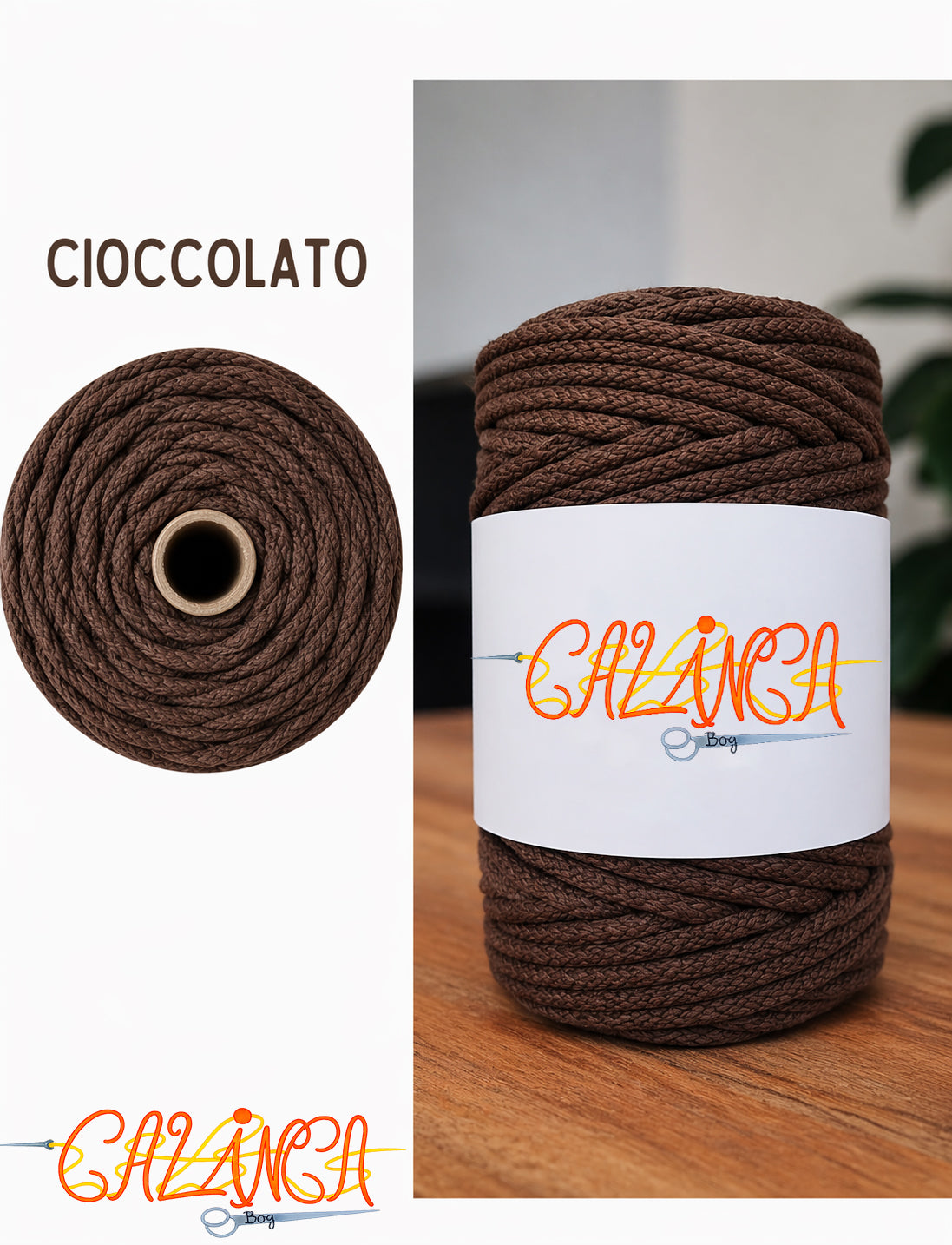 Corda di cotone per cucire a macchina, Standard 6mm 50mt