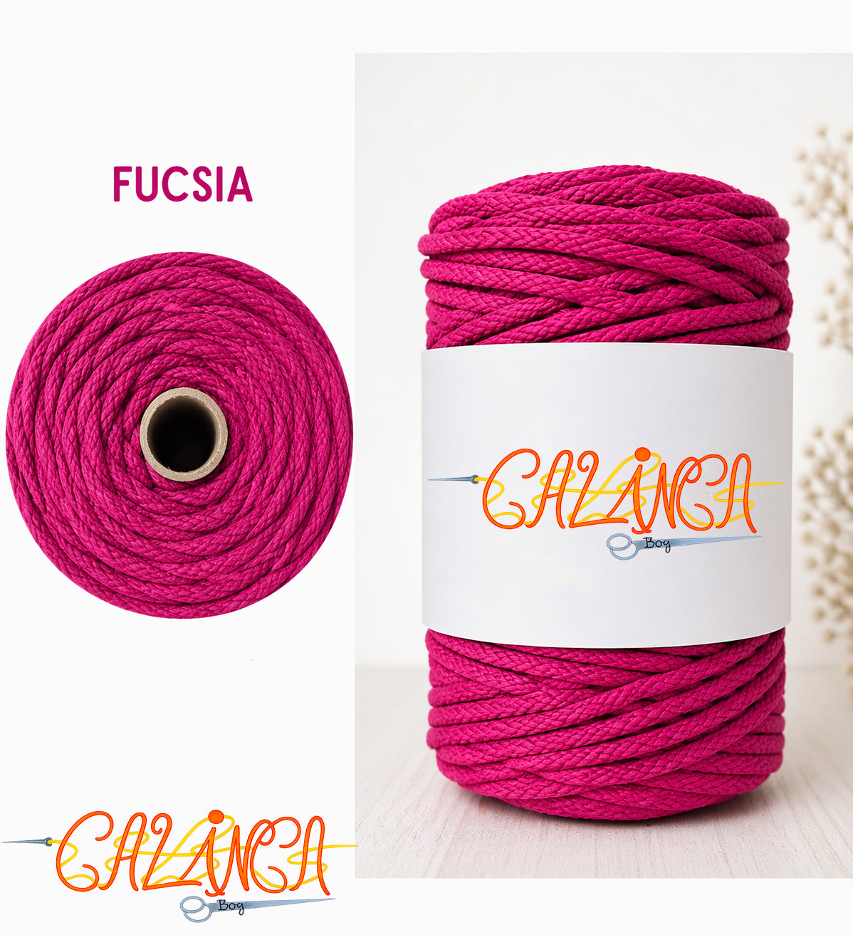 Corda di cotone per cucire a macchina, Standard 6mm 50mt