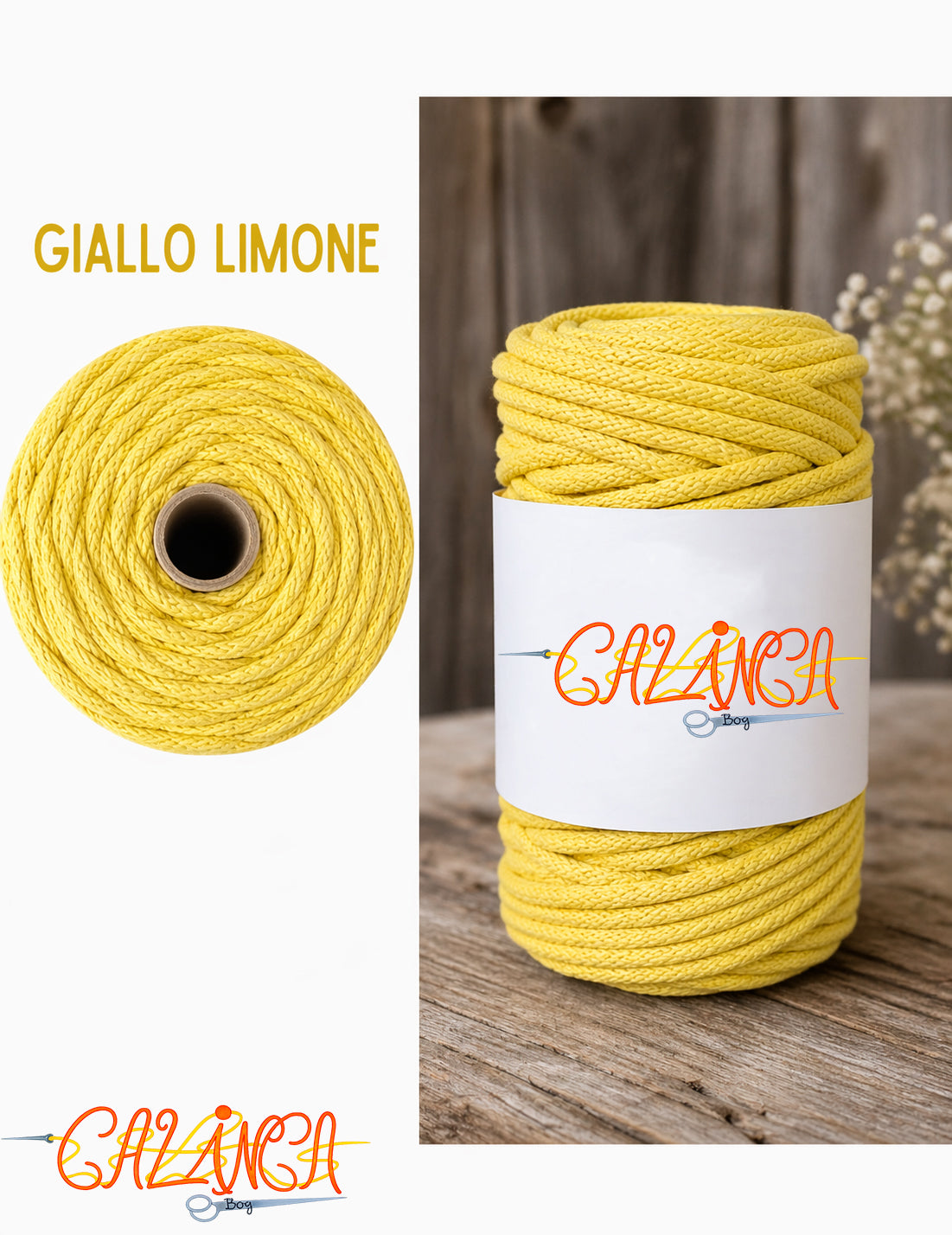 Corda di cotone per cucire a macchina, Standard 6mm 50mt