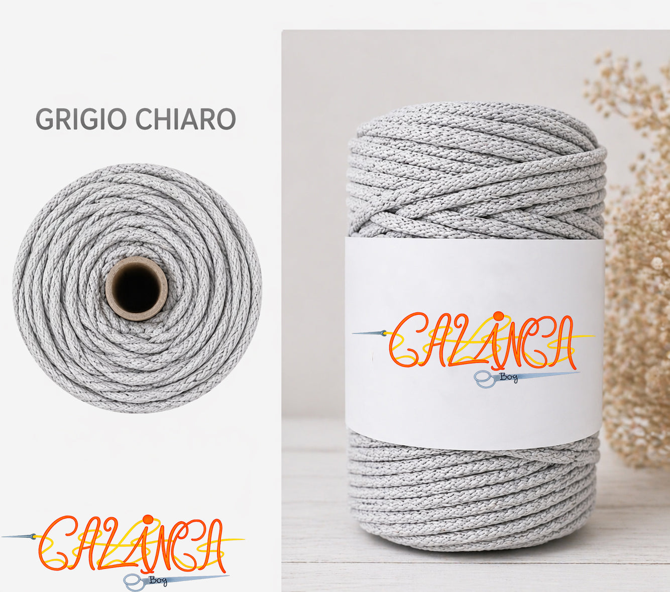 Corda di cotone per cucire a macchina, Standard 6mm 50mt