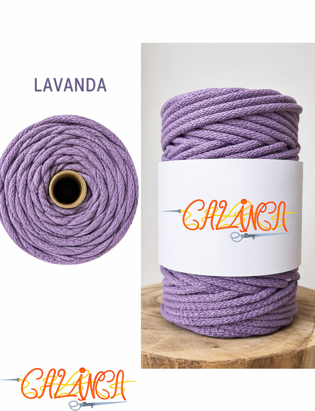 Corda di cotone per cucire a macchina, Standard 6mm 50mt