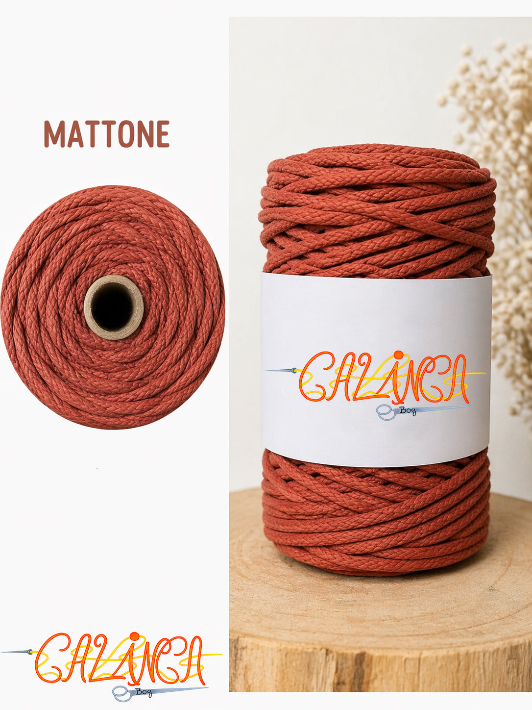 Corda di cotone per cucire a macchina, Standard 6mm 50mt