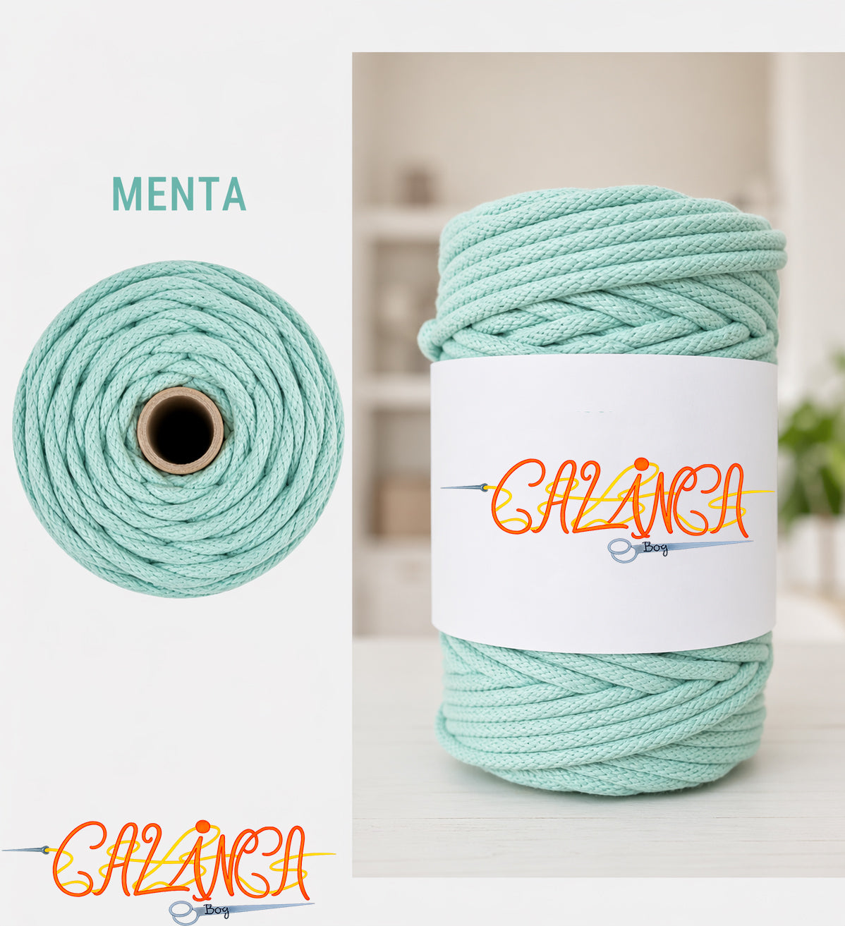 Corda di cotone per cucire a macchina, Standard 6mm 50mt