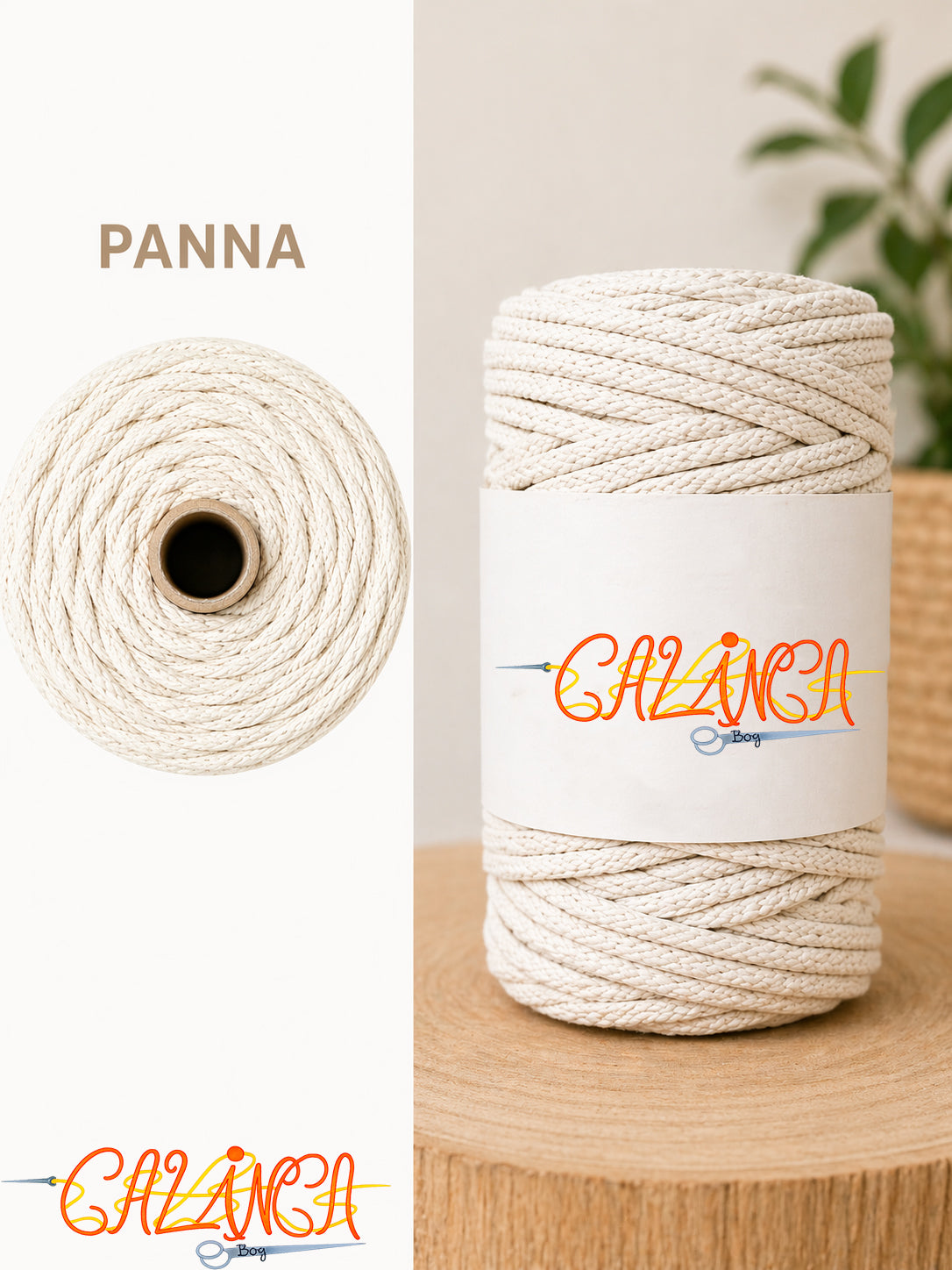 Corda di cotone per cucire a macchina, Standard 6mm 50mt