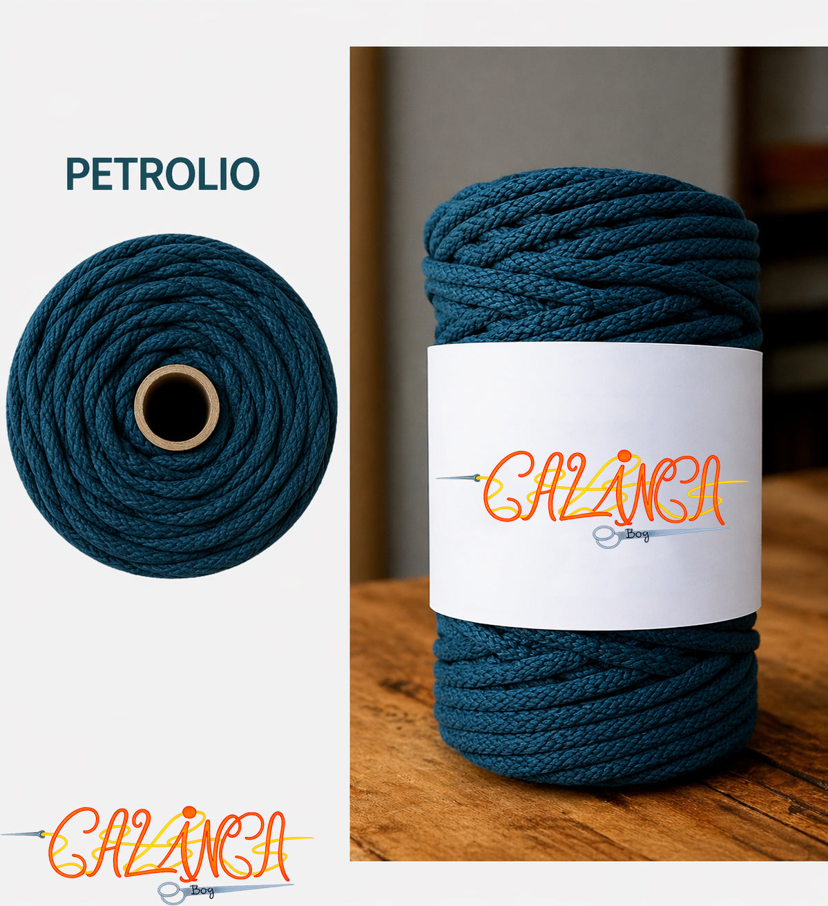 Corda di cotone per cucire a macchina, Standard 6mm 50mt