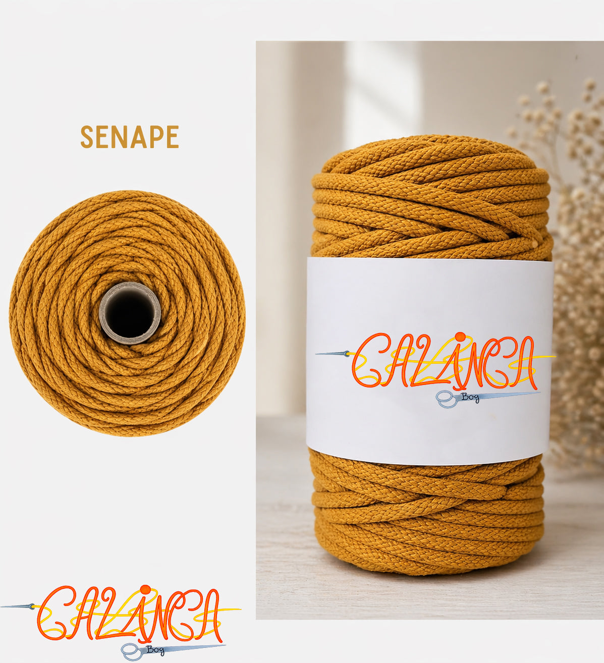 Corda di cotone per cucire a macchina, Standard 6mm 50mt