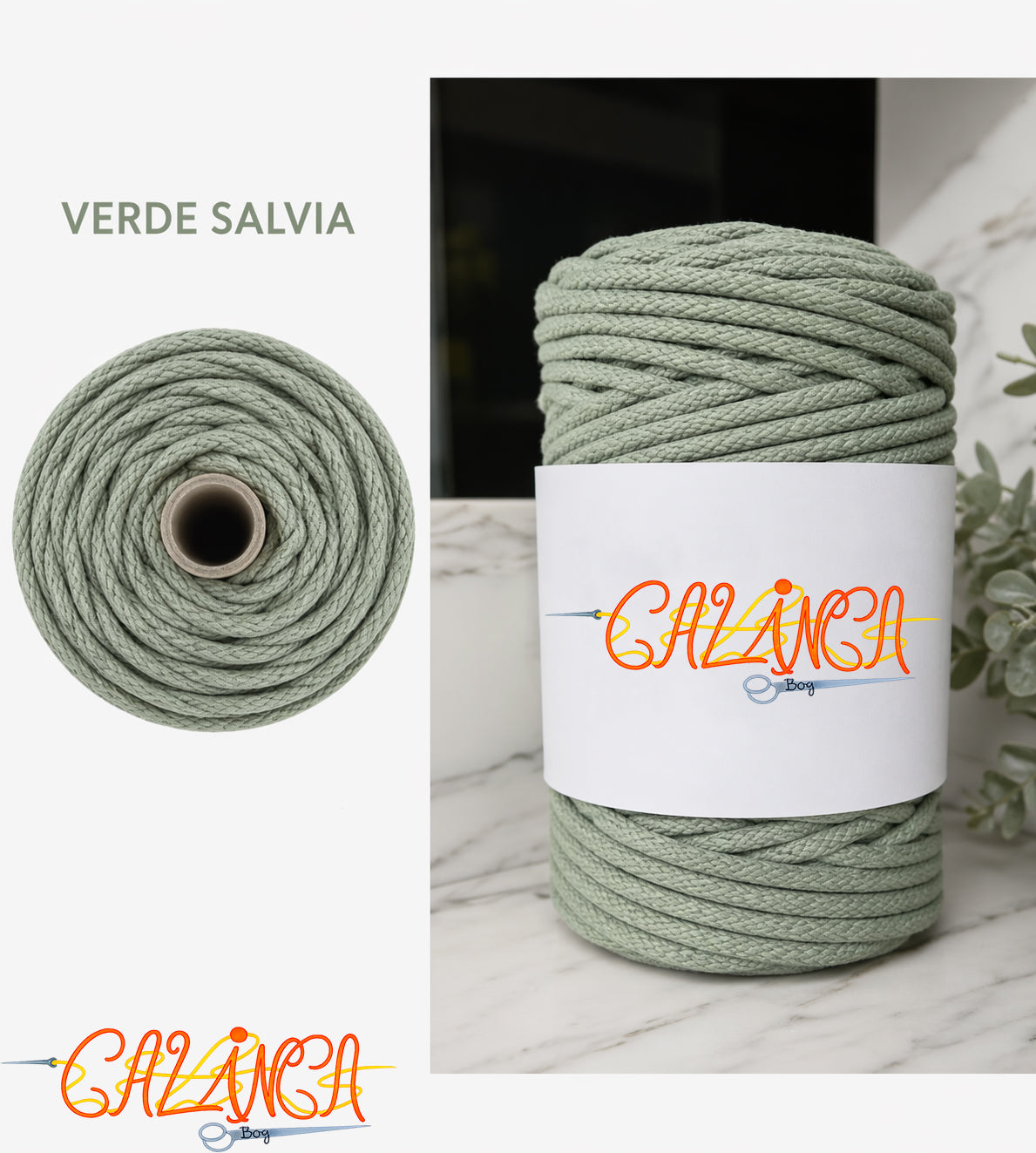 Corda di cotone per cucire a macchina, Standard 6mm 50mt