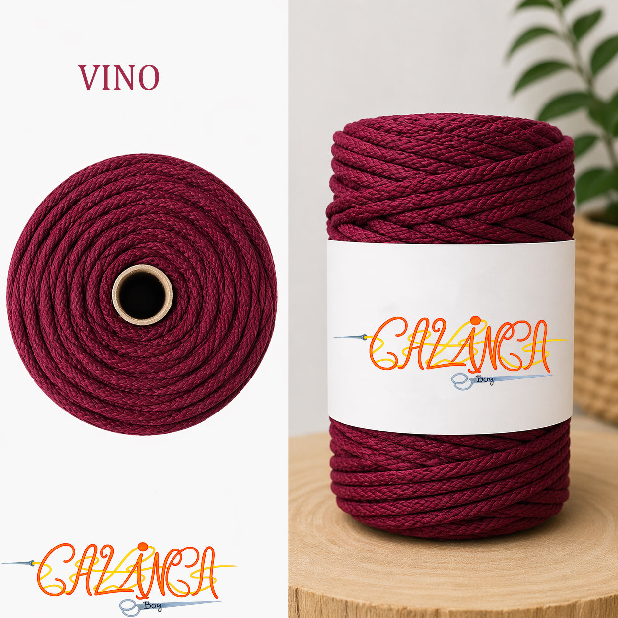 Corda di cotone per cucire a macchina, Standard 6mm 50mt