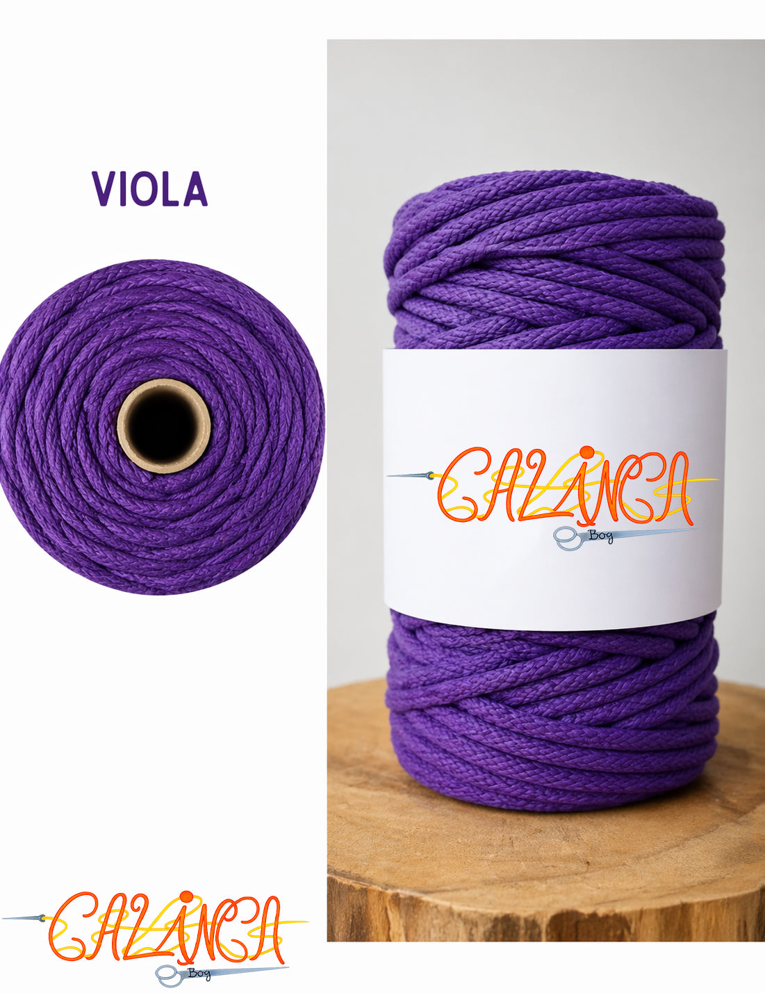 Corda di cotone per cucire a macchina, Standard 6mm 50mt