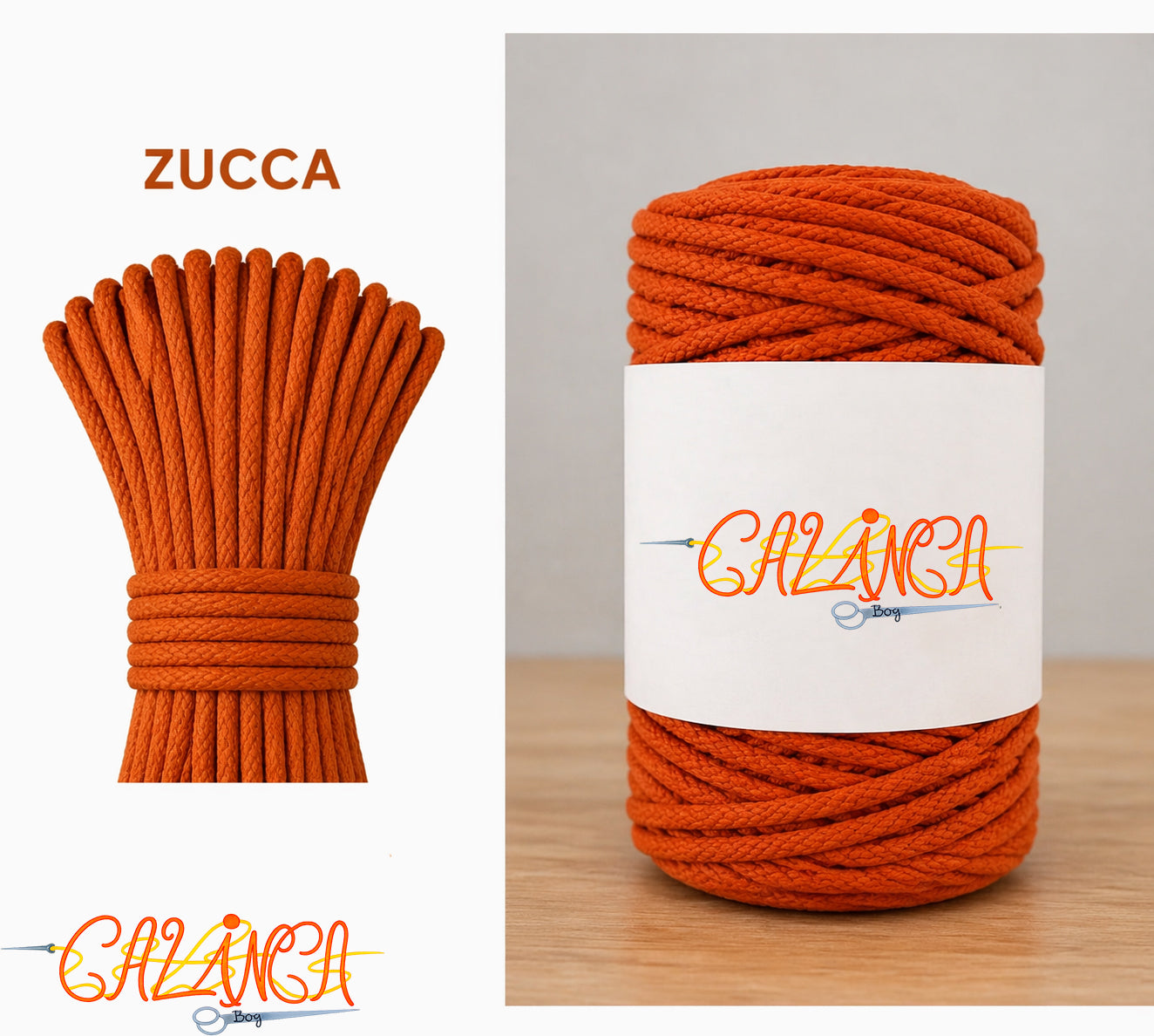 Corda di cotone per cucire a macchina, Standard 6mm 50mt